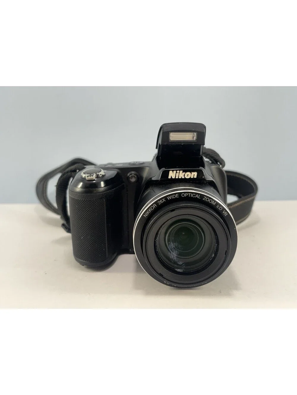 Nikon Coolpix L330 w/ Strap For Parts Or Repair - Missing Battery Door